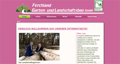 Desktop Screenshot of ferchland-galabau.de