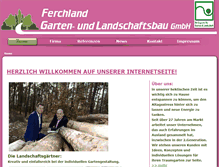 Tablet Screenshot of ferchland-galabau.de